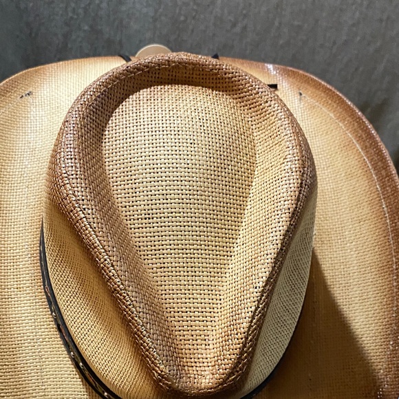 Stylish Tan Western Hat with Embellished Band - Picture 6 of 6
